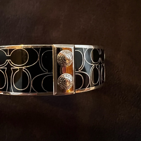 Coach Black and Silver Bracelet - Picture 2 of 4